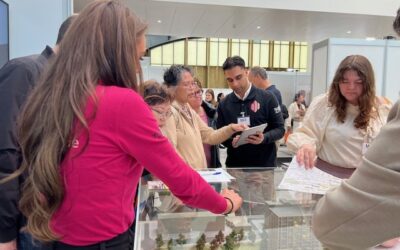 Druk bezochte MIX stand  op woonbeurs