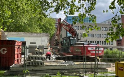 Voorbereidingen openbaar gebied zichtbaar